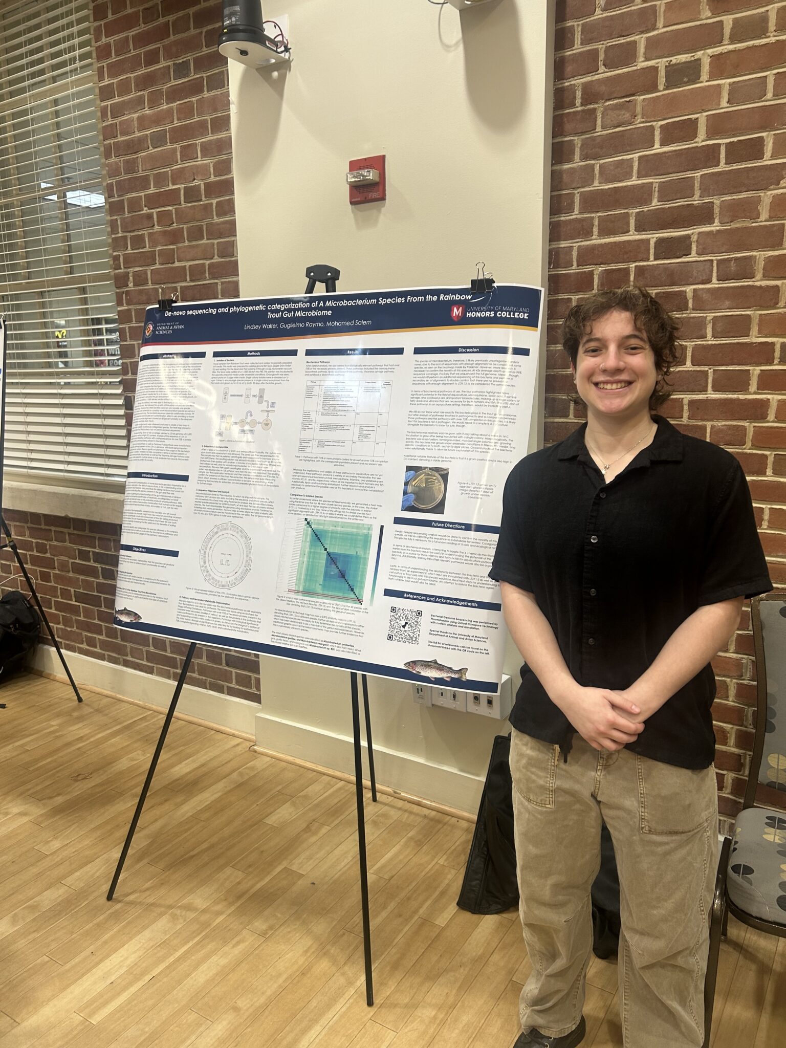 Walter presented their research at the UMD Undergraduate Research Summit this winter.
